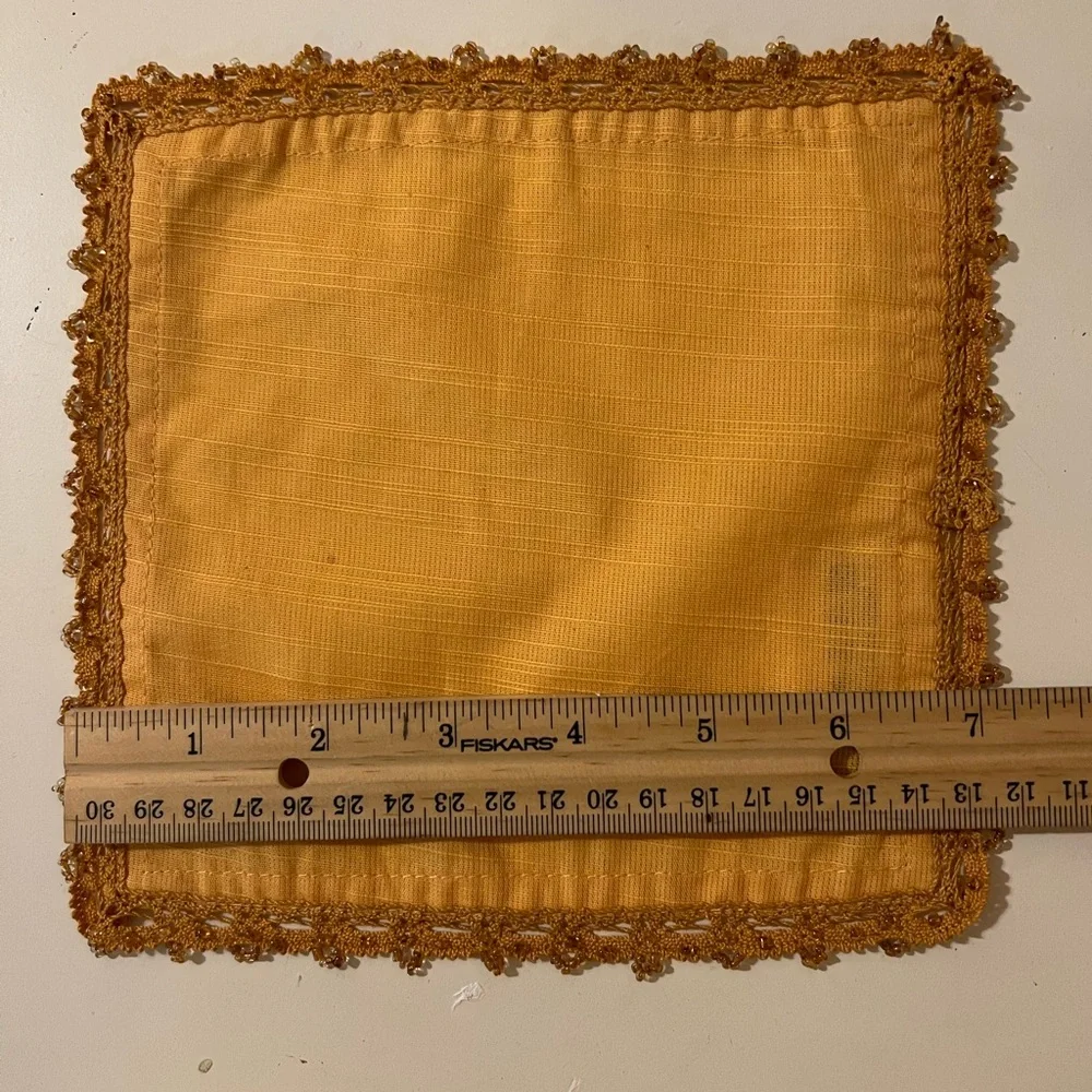 Vintage Beaded Cocktail Napkins